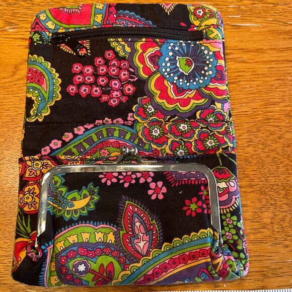 Vera Bradley Taxi Wallet with Kiss lock in symphony and hue - Picture 3 of 5